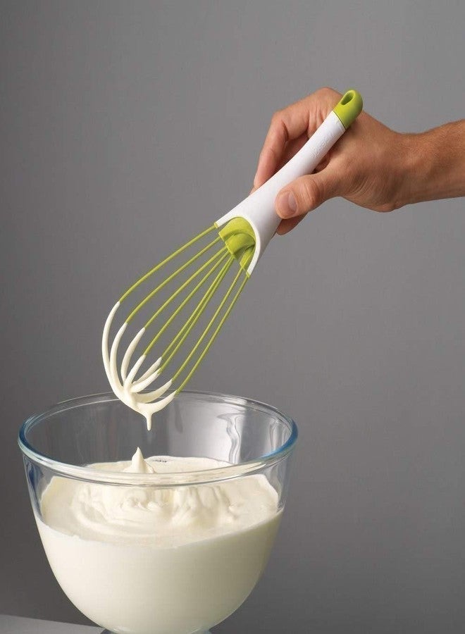 Ngel Plastic Flat Magic Master Balloon 2-in-1 Rotating Silicone Whisk, Egg & Cream Beater Hand Mixer Blender (Color May Very) - Image 1